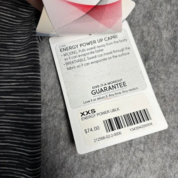 Athleta Capri Crop Leggings Women's XXS Gray Yoga Energy Power Run Train NWT $74 - Picture 3 of 11